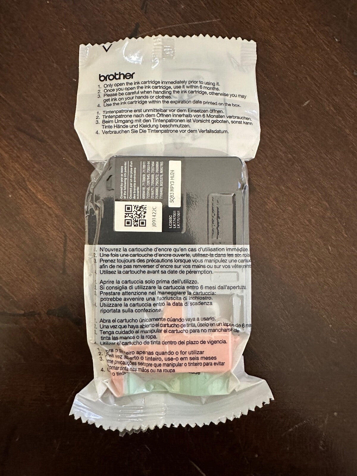 Genuine Brother LC203C XL High Yield Cyan Blue Ink Cartridge