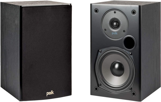 Polk Audio T15 100 Watt 5.1 Channel Wired Bookshelf Speaker with Dolby Black