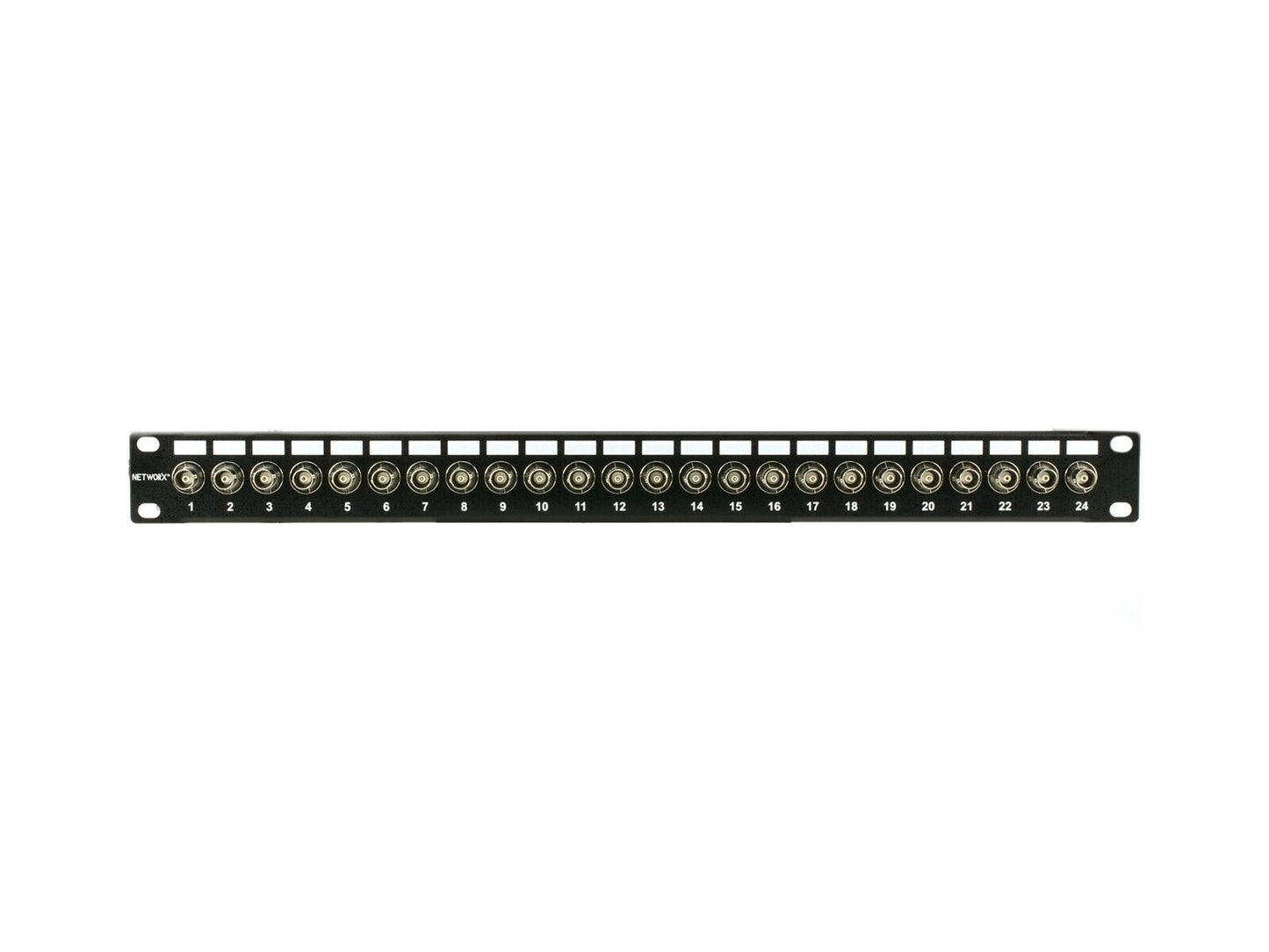 Networx Coaxial Fully Loaded Isolated 24 Port BNC 75 Ohm Patch Panel CPB161U75lK