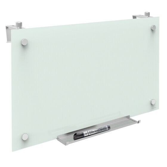 Quartet Infinity Magnetic Glass Dry Erase Cubicle Board 18 x 30 White PDEC1830