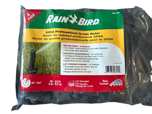 4-Pack Adjustable Gear Drive Rotors: 40°-360° Pattern, 19'-32' Spray Distance