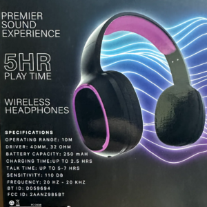 BMi Merchandise Wireless Bluetooth Headphones